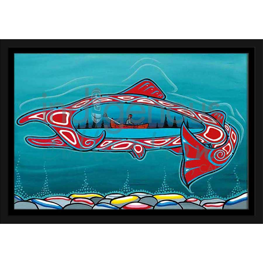 Big Salmon by artist Shianne Gould - Mi'kmaq. Indigenous Collection