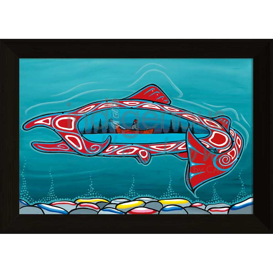 Big Salmon by artist Shianne Gould - Mi'kmaq. Indigenous Collection