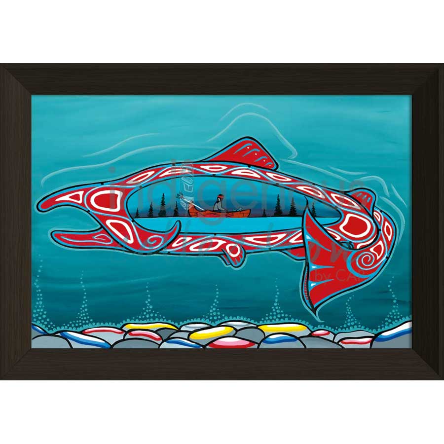 Big Salmon by artist Shianne Gould - Mi'kmaq. Indigenous Collection