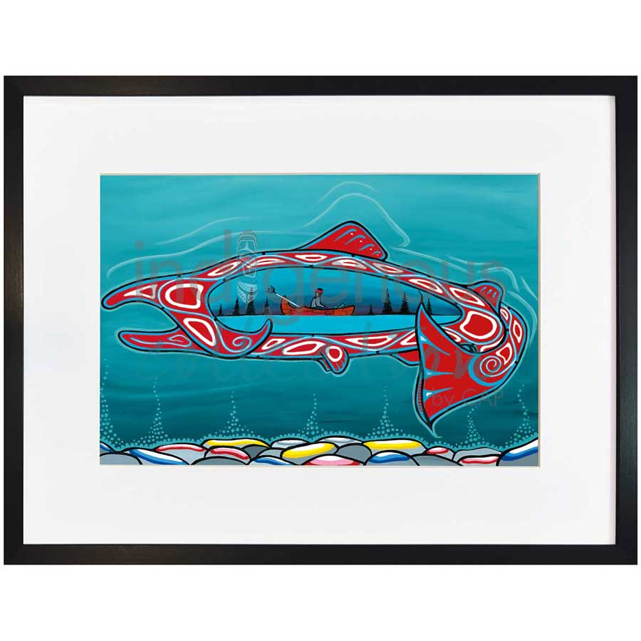 Big Salmon by artist Shianne Gould - Mi'kmaq. Indigenous Collection