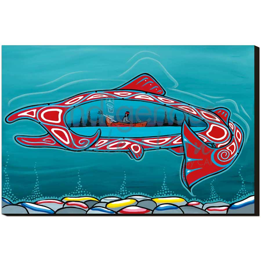 Big Salmon by artist Shianne Gould - Mi'kmaq. Indigenous Collection