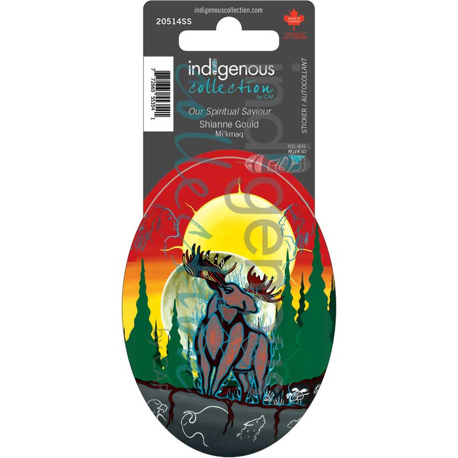 Our Spiritual Saviour Sticker by artist Shianne Gould