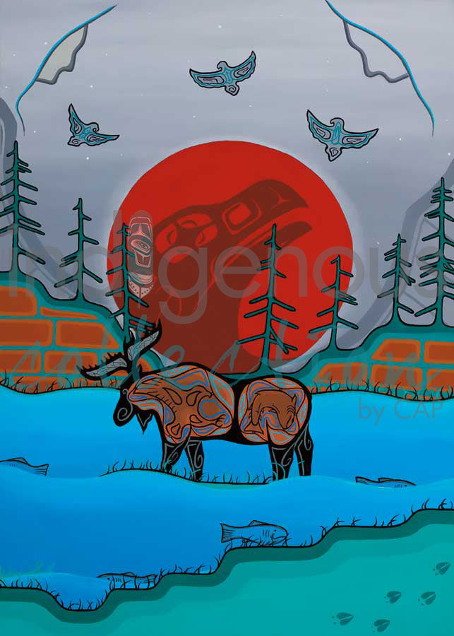Spawning Moose by artist Shianne Gould