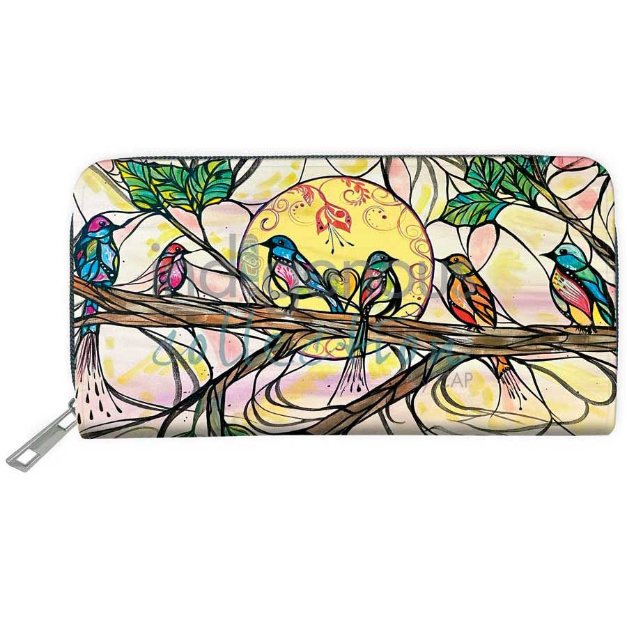 Woodland Symphony Embossed Wallet by artist Karen Erickson