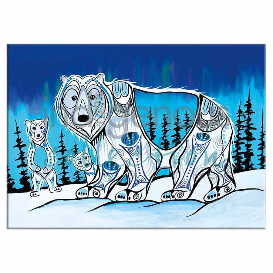 Polar Lights Magnets by artist Jessica Somers