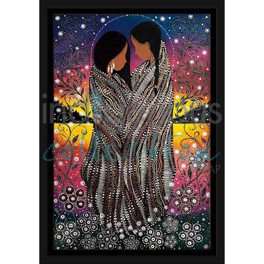 Lovers by artist Betty Albert - Cree. Indigenous Collection