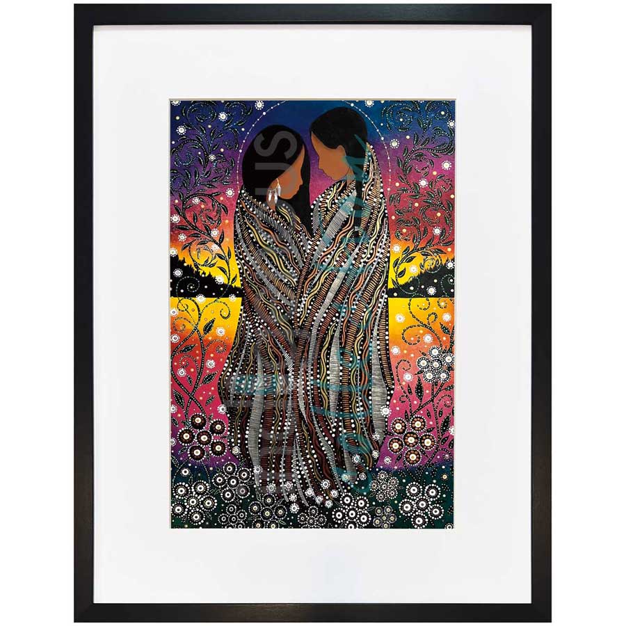 Lovers by artist Betty Albert - Cree. Indigenous Collection