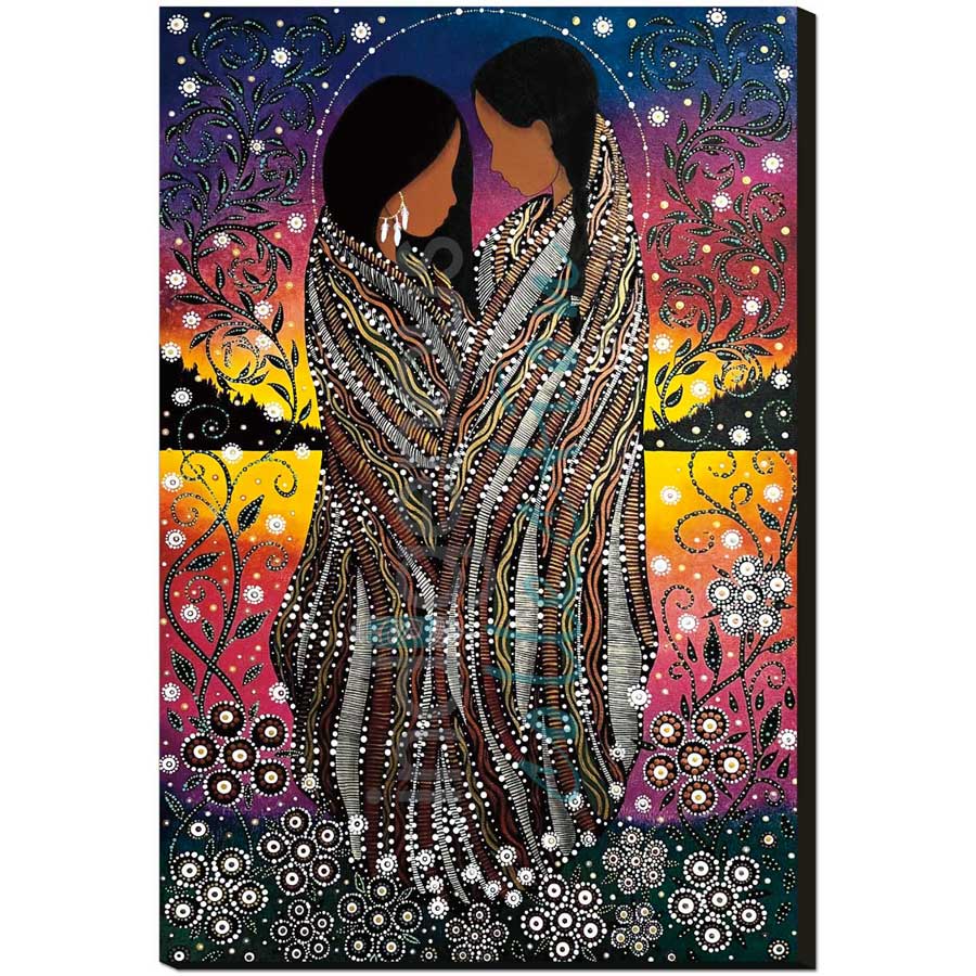 Lovers by artist Betty Albert - Cree. Indigenous Collection