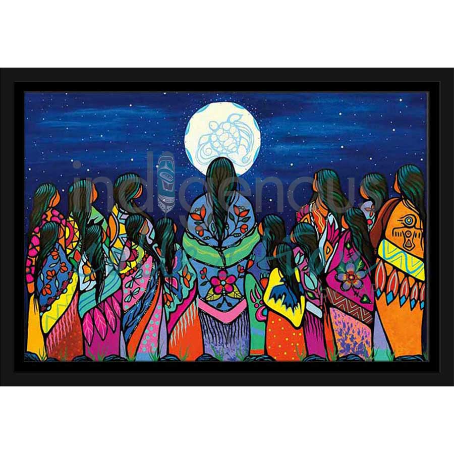 Full Moon Ceremony by artist Jackie Traverse - Anishinaabe. Indigenous Collection