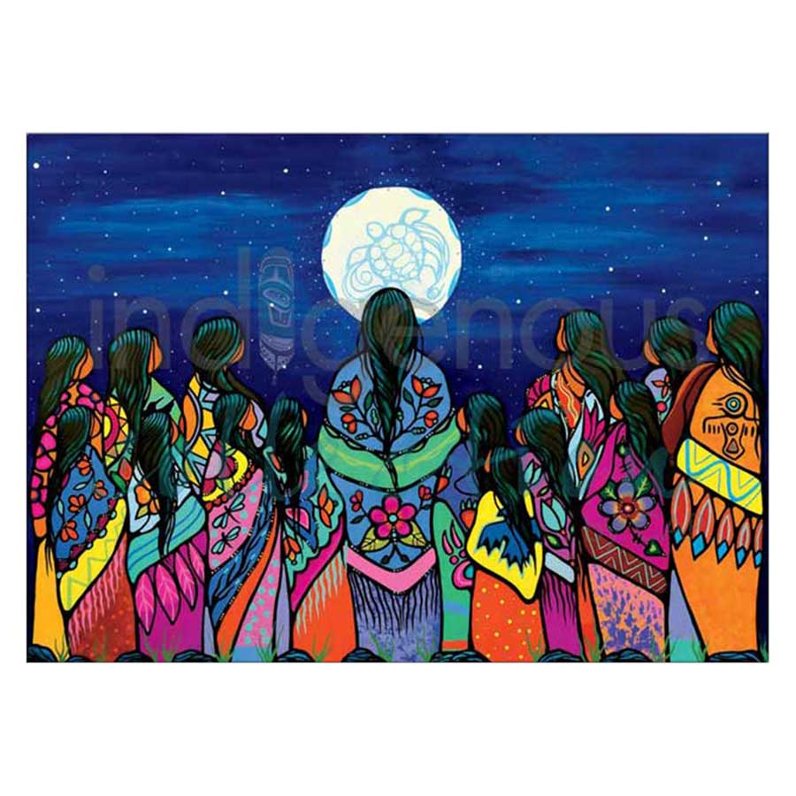 Full Moon Ceremony Canvas Prints