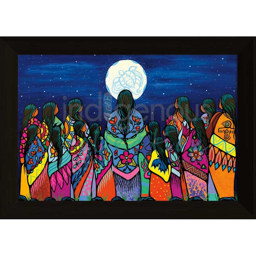 Full Moon Ceremony by artist Jackie Traverse - Anishinaabe. Indigenous Collection