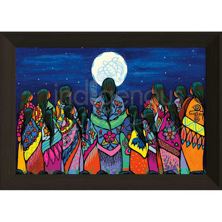 Full Moon Ceremony by artist Jackie Traverse - Anishinaabe. Indigenous Collection
