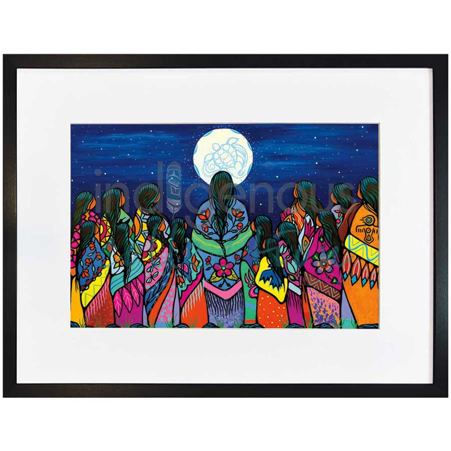 Full Moon Ceremony by artist Jackie Traverse - Anishinaabe. Indigenous Collection