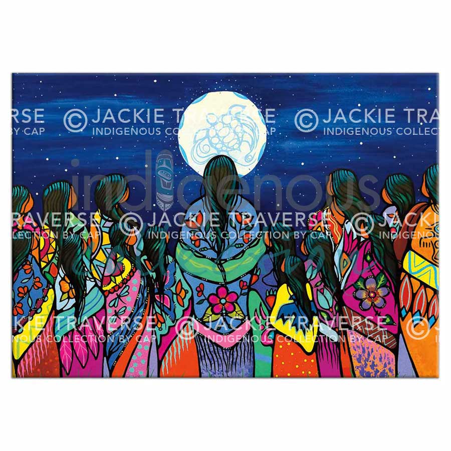 Full Moon Ceremony Magnets by artist Jackie Traverse