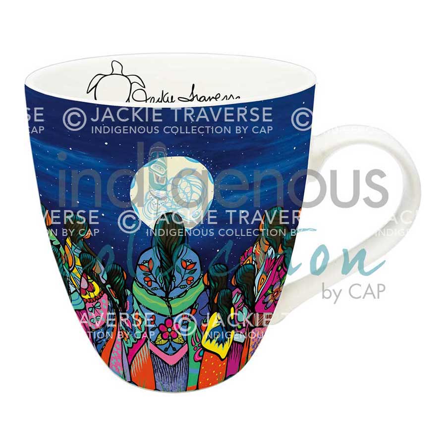 Full Moon Ceremony 18 oz. Signature Mug by artist Jackie Traverse