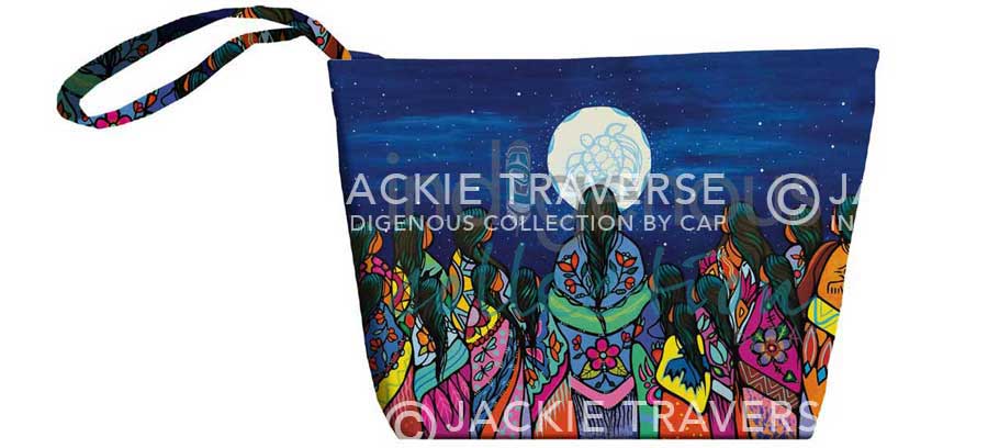Full Moon Ceremony Small Tote Bag by artist Jackie Traverse