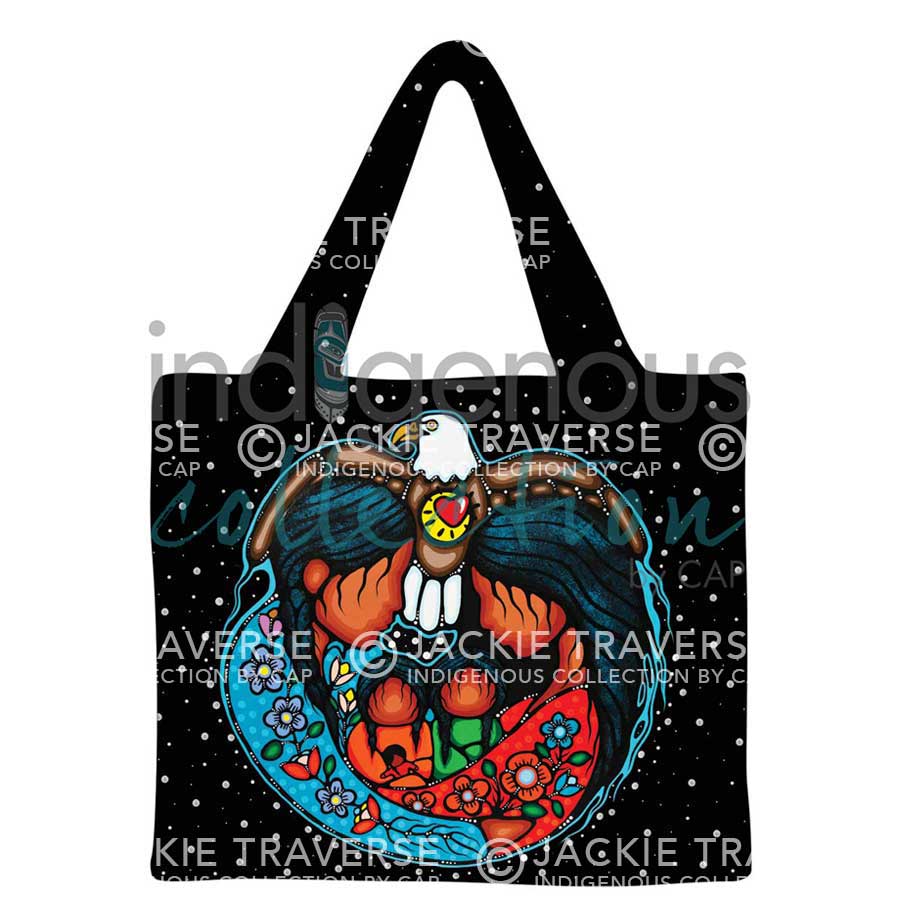 Blessed Reusable Shopping Bag by artist Jackie Traverse