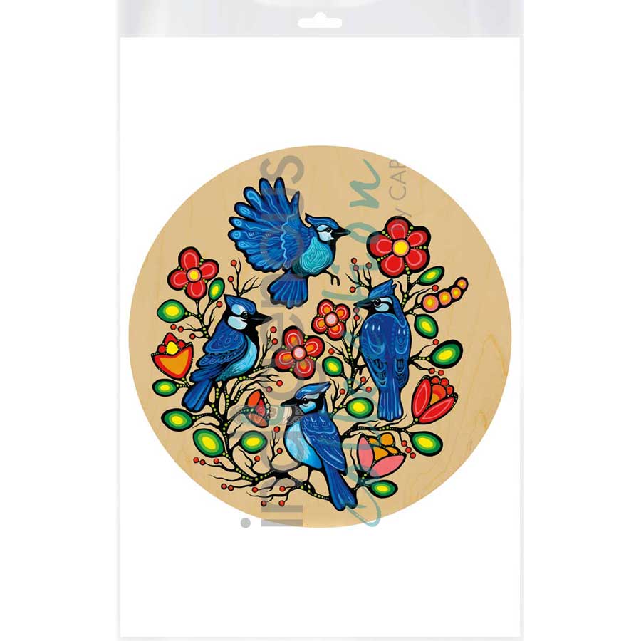 Band of Blue Jays by artist Jackie Traverse - Anishinaabe. Indigenous Collection