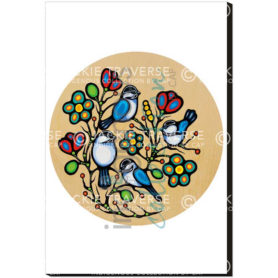 Four Little Chickadees Plaques