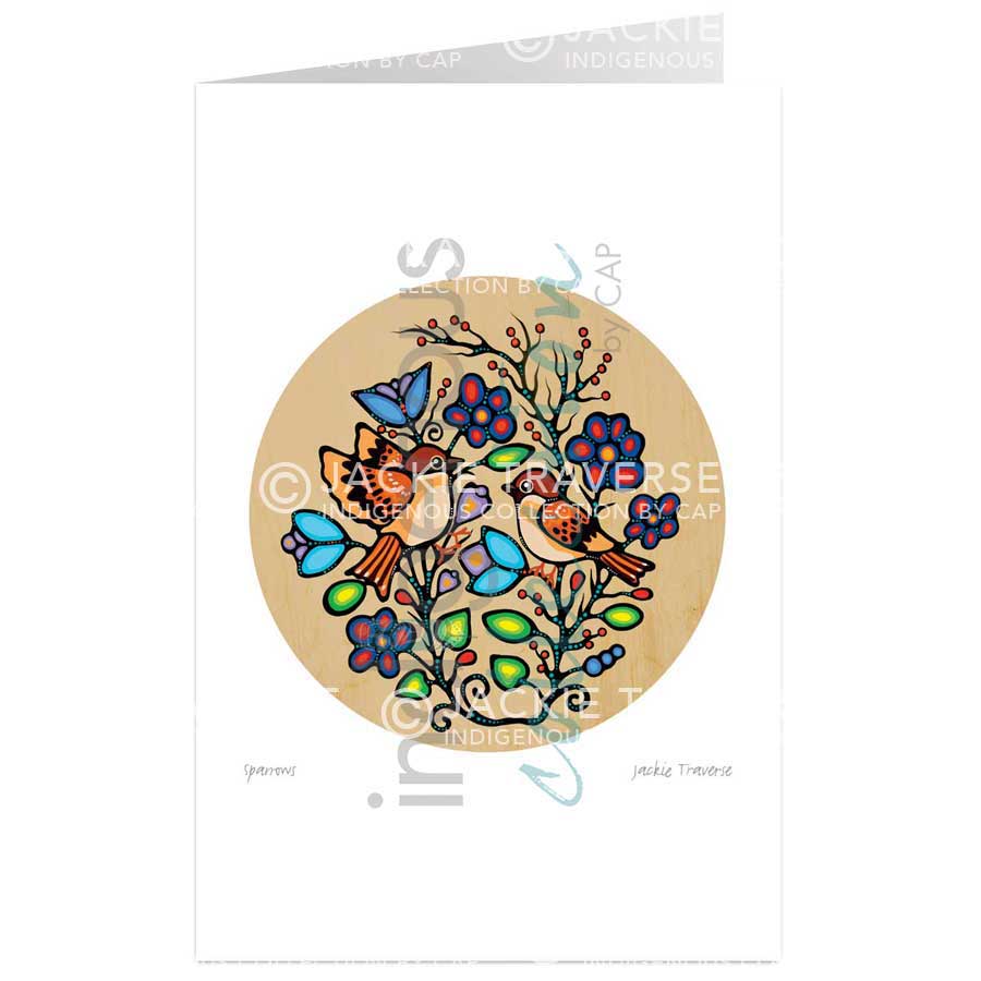 Sparrows by artist Jackie Traverse