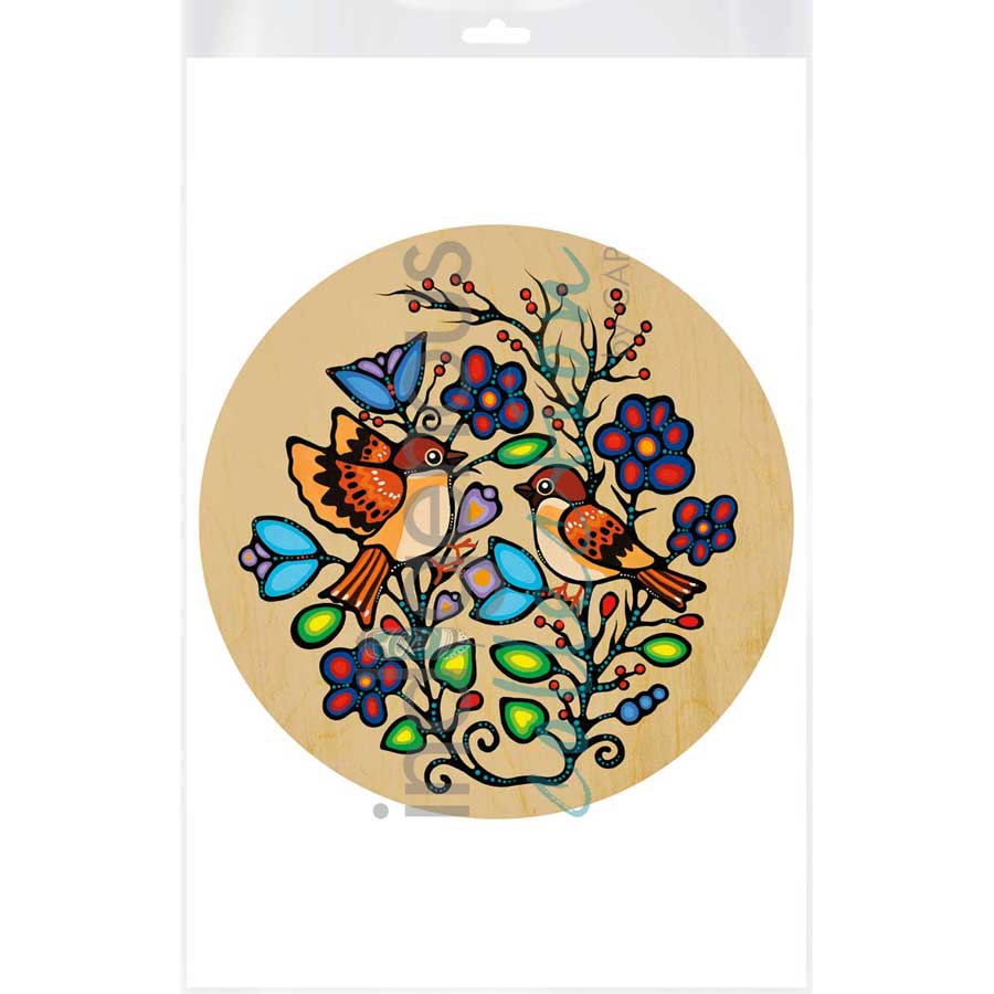 Sparrows by artist Jackie Traverse - Anishinaabe. Indigenous Collection