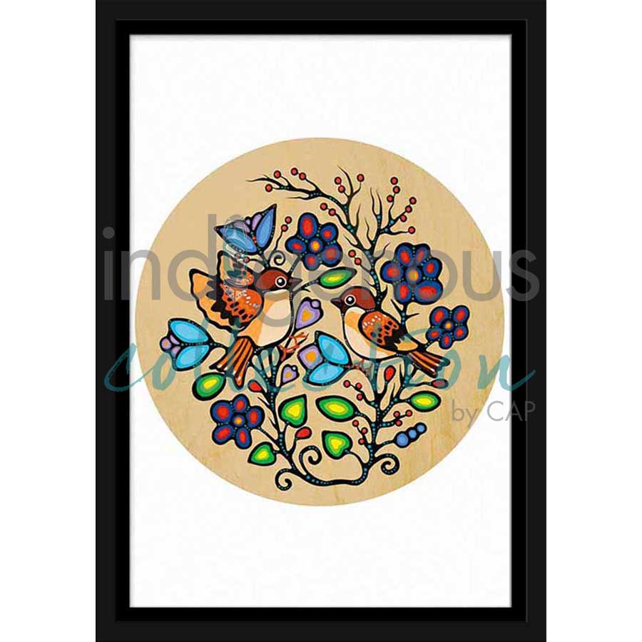 Sparrows by artist Jackie Traverse - Anishinaabe. Indigenous Collection