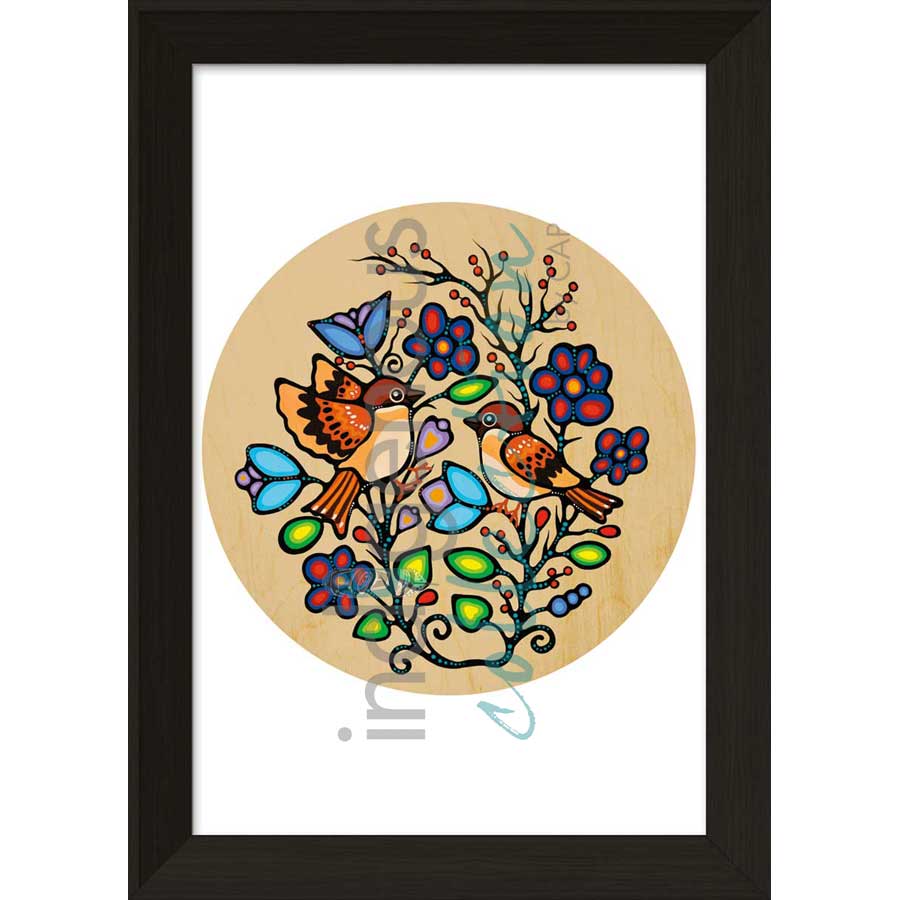 Sparrows by artist Jackie Traverse - Anishinaabe. Indigenous Collection