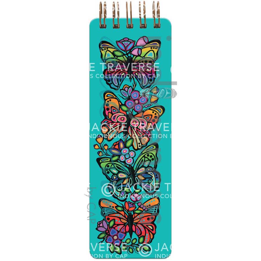 Memengwaak (Butterflies) Notepad by artist Jackie Traverse. Indigenous Collection.