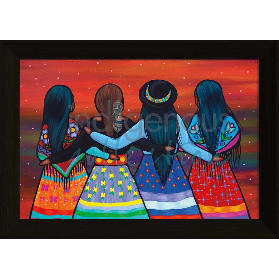 The Sisterhood by artist Jackie Traverse - Anishinaabe. Indigenous Collection