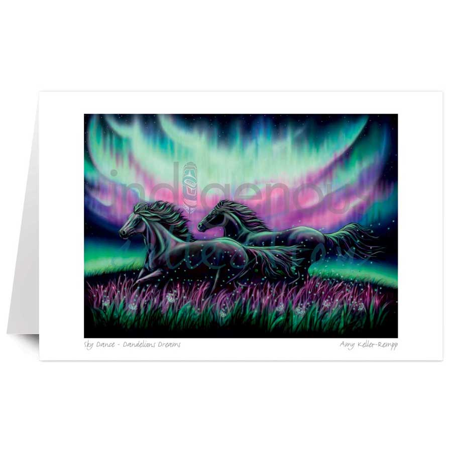 Sky Dance - Dandelions Dreams by artist Amy Keller-Rempp