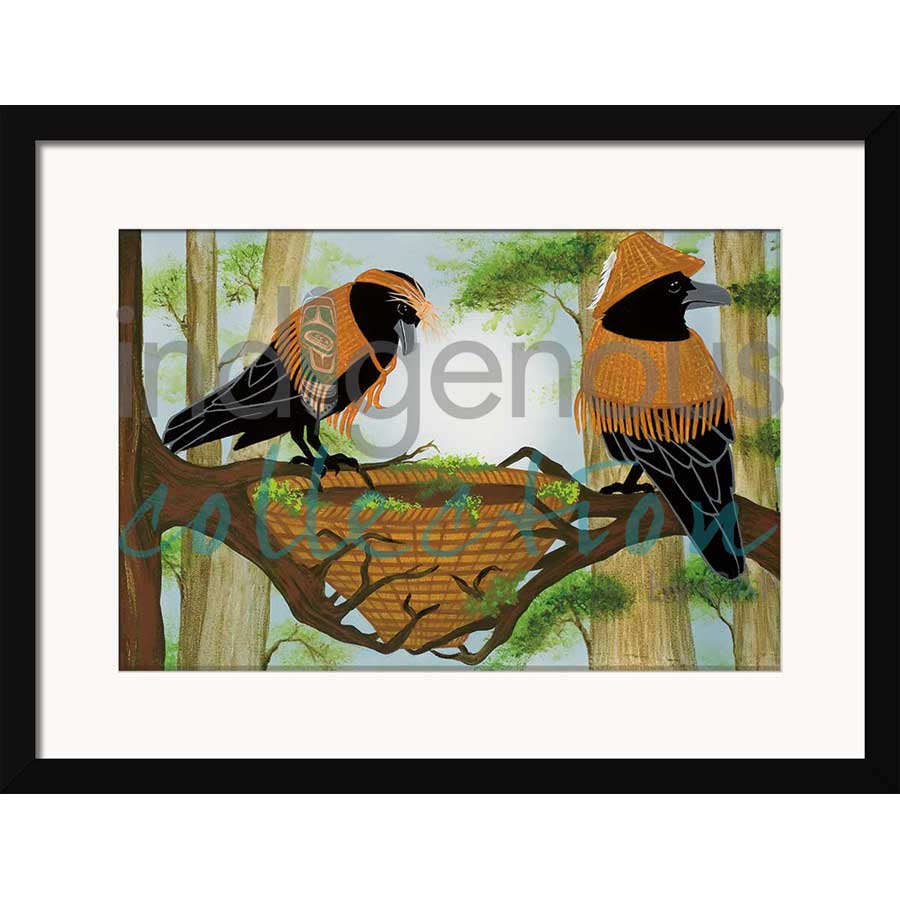 Watching Over You Framed and Matted Poster