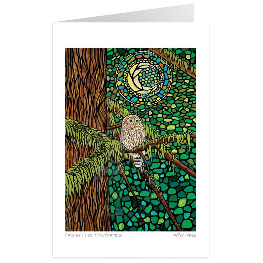 Emerald Forest Transformation by artist Shelley Davies