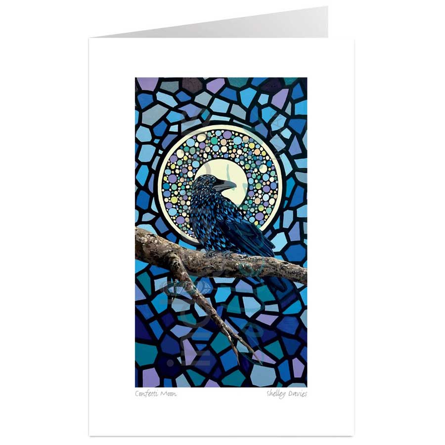 Confetti Moon by artist Shelley Davies