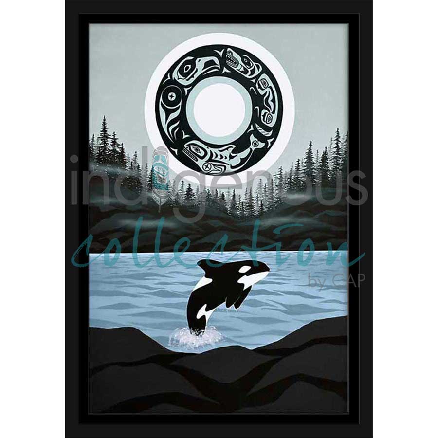 Kellolemecen (Orca) by artist Shelley Davies - Coast Salish. Indigenous Collection