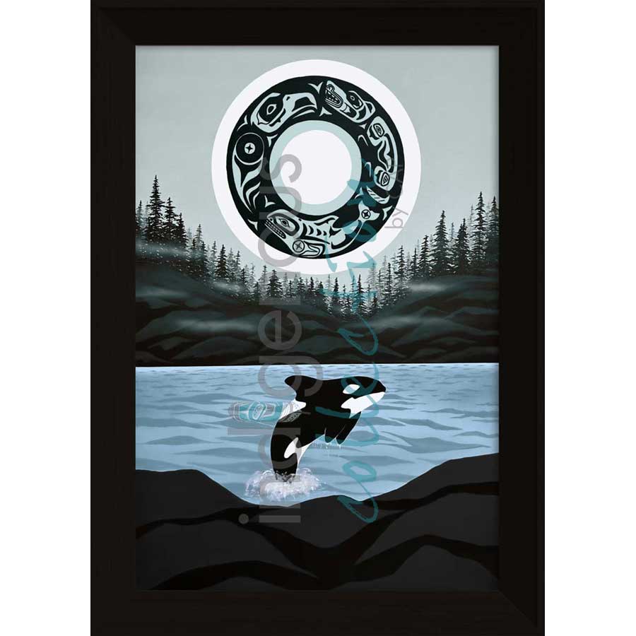 Kellolemecen (Orca) by artist Shelley Davies - Coast Salish. Indigenous Collection