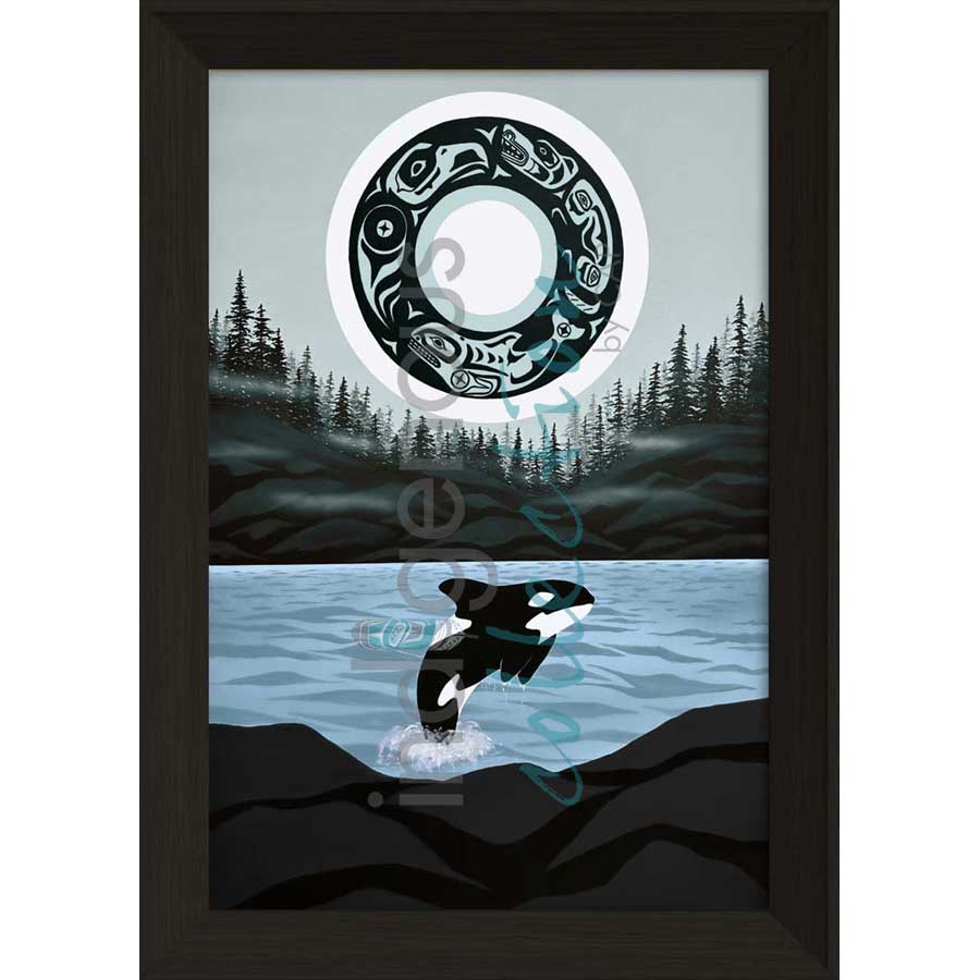 Kellolemecen (Orca) by artist Shelley Davies - Coast Salish. Indigenous Collection