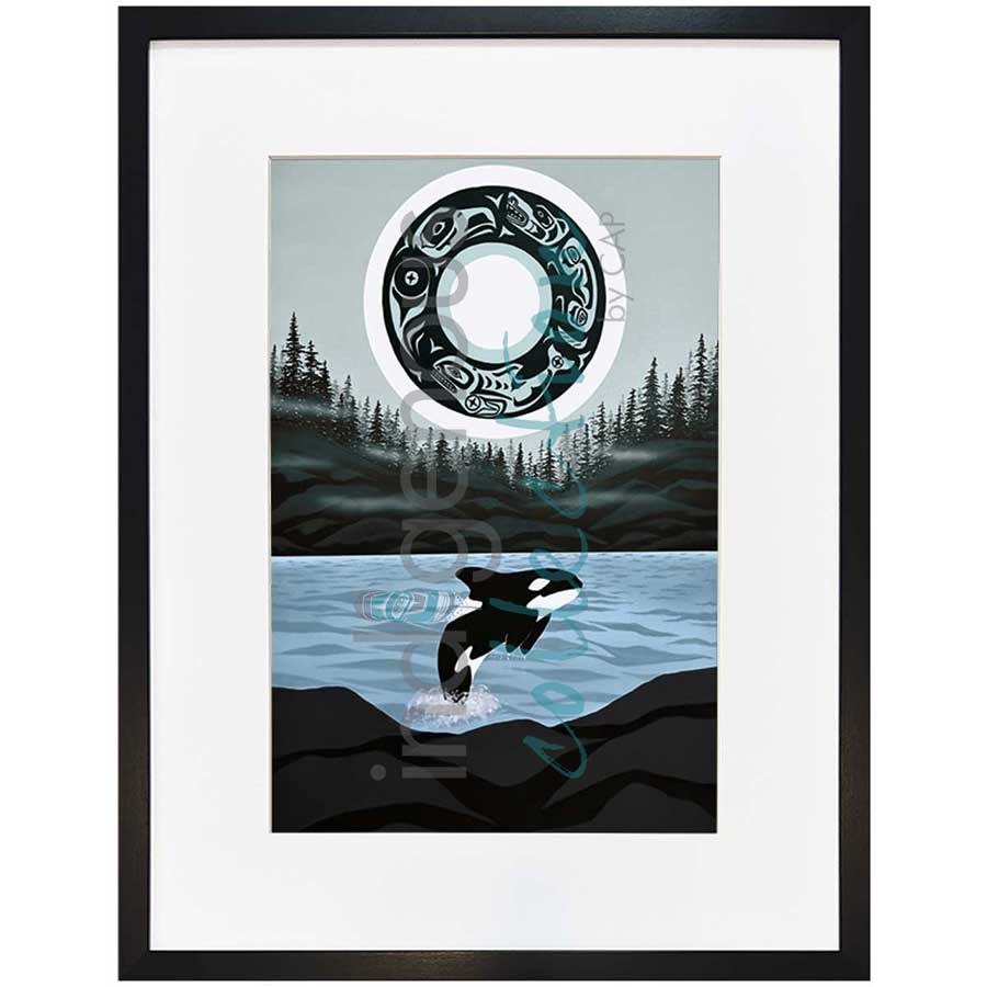 Kellolemecen (Orca) by artist Shelley Davies - Coast Salish. Indigenous Collection