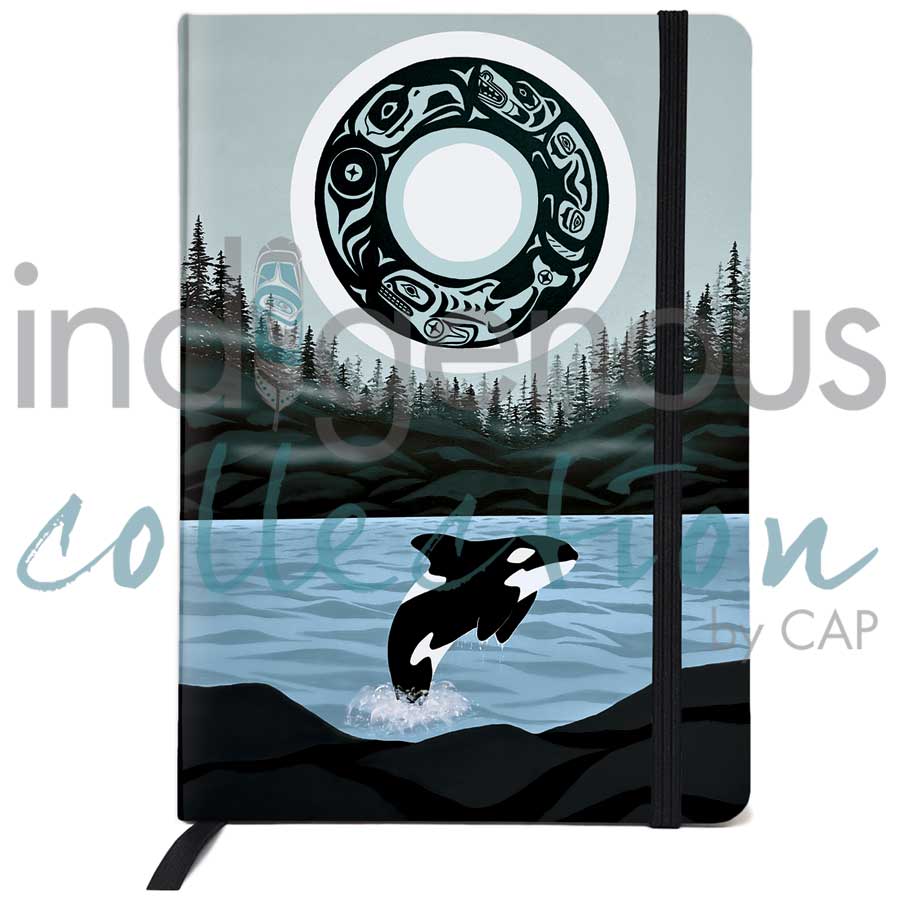 Kellolemecen (Orca) Journal by artist Shelley Davies. Indigenous Collection.