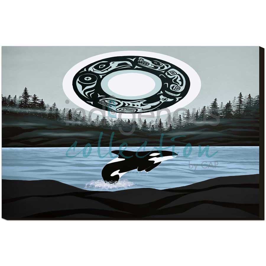 Kellolemecen (Orca) by artist Shelley Davies - Coast Salish. Indigenous Collection