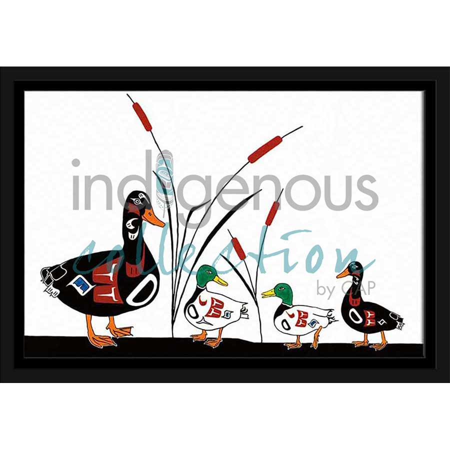 Duck Family by artist Shirley Babcock - Coast Salish/Kwakwaka'wakw. Indigenous Collection