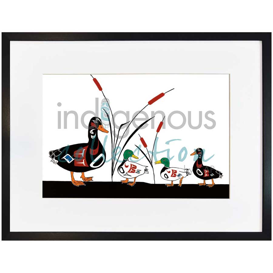 Duck Family by artist Shirley Babcock - Coast Salish/Kwakwaka'wakw. Indigenous Collection