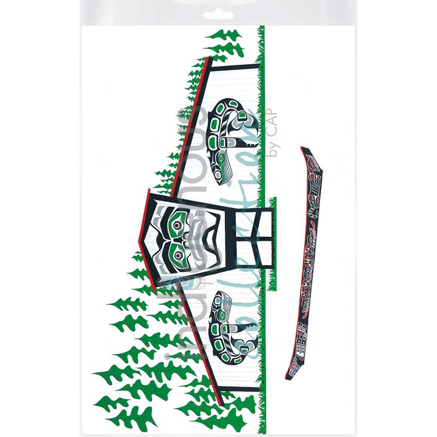 Longhouse by artist Shirley Babcock - Coast Salish/Kwakwaka'wakw. Indigenous Collection