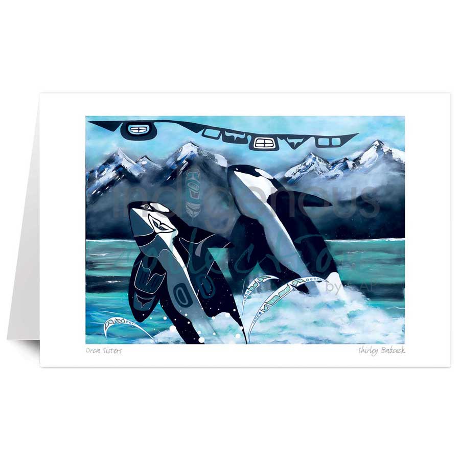 Orca Sisters by artist Shirley Babcock