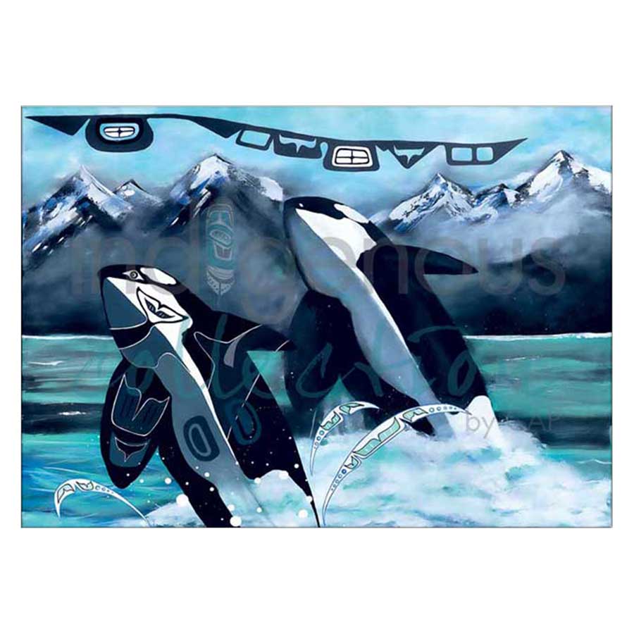 Orca Sisters Canvas Prints