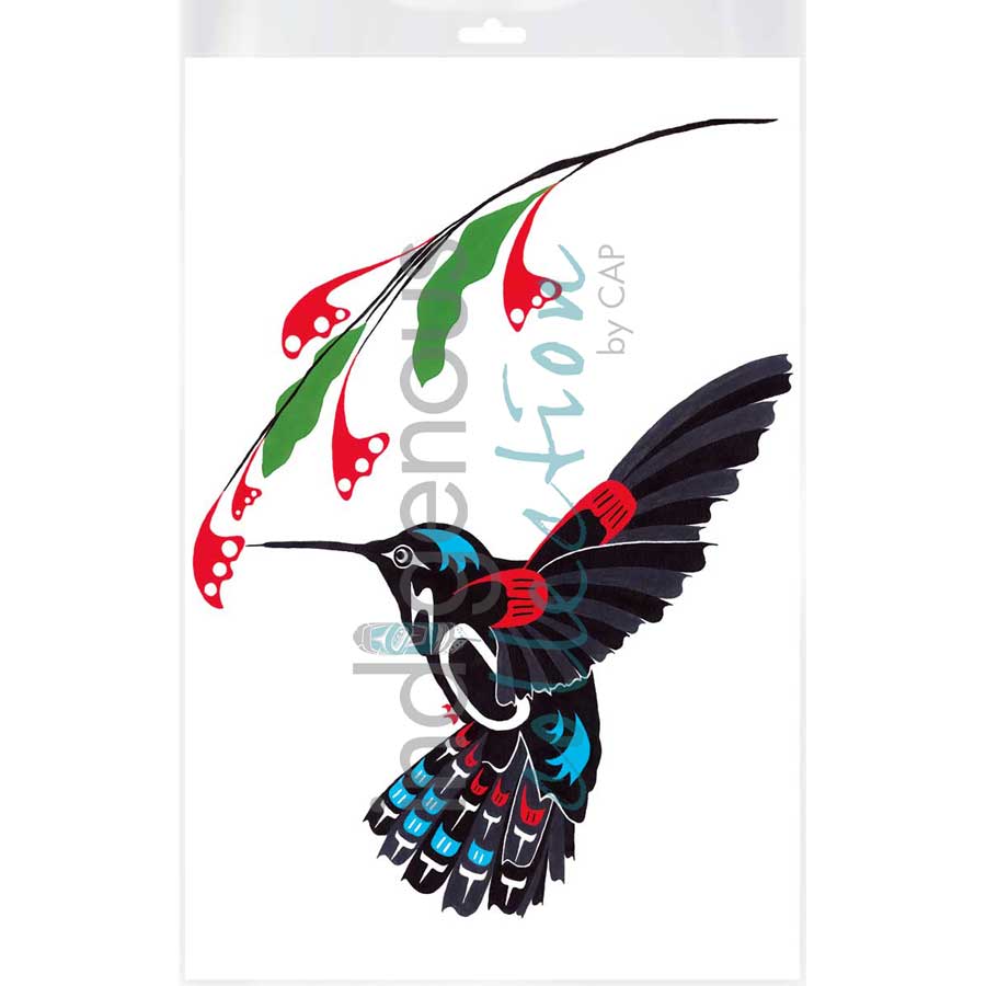 Hummingbird by artist Shirley Babcock - Coast Salish/Kwakwaka'wakw. Indigenous Collection