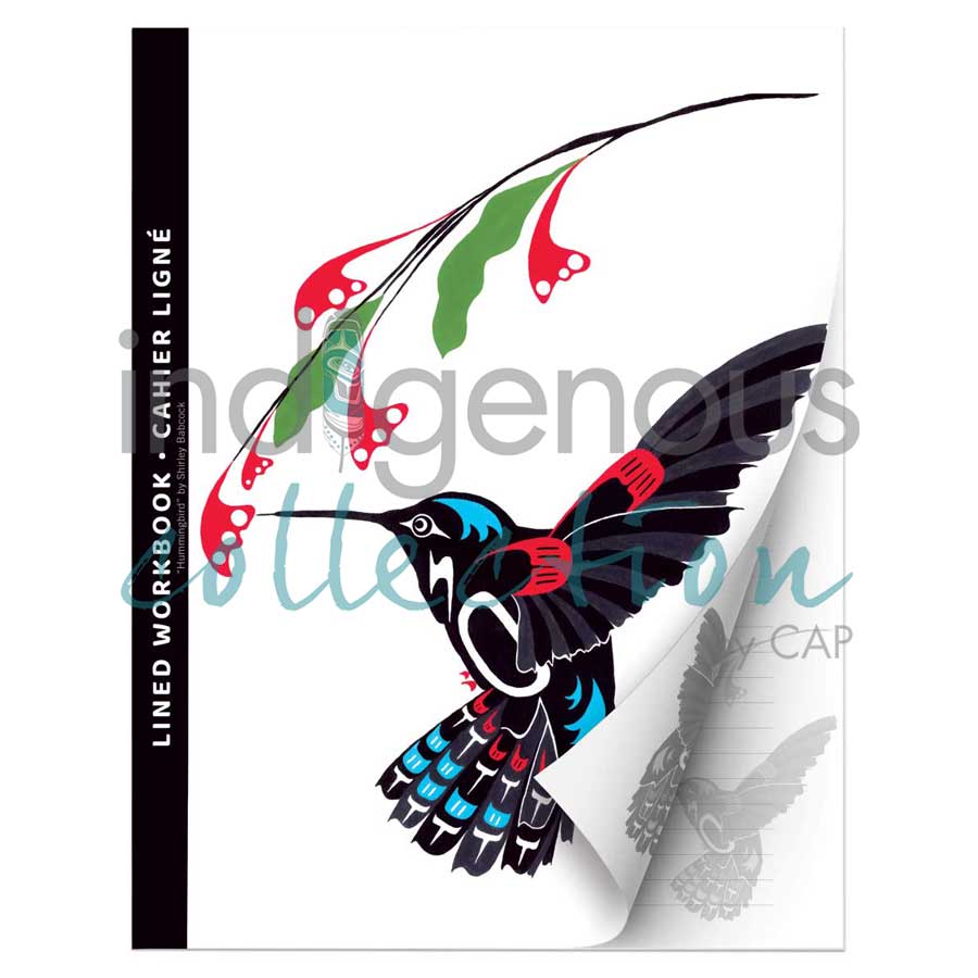 Hummingbird Workbook by artist Shirley Babcock. Indigenous Collection.