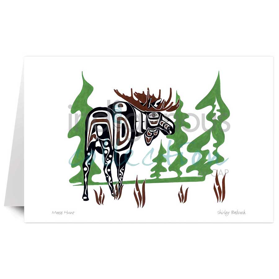Moose Hunt by artist Shirley Babcock