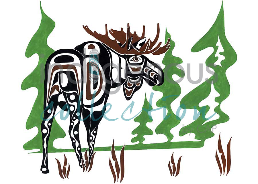 Moose Hunt by artist Shirley Babcock