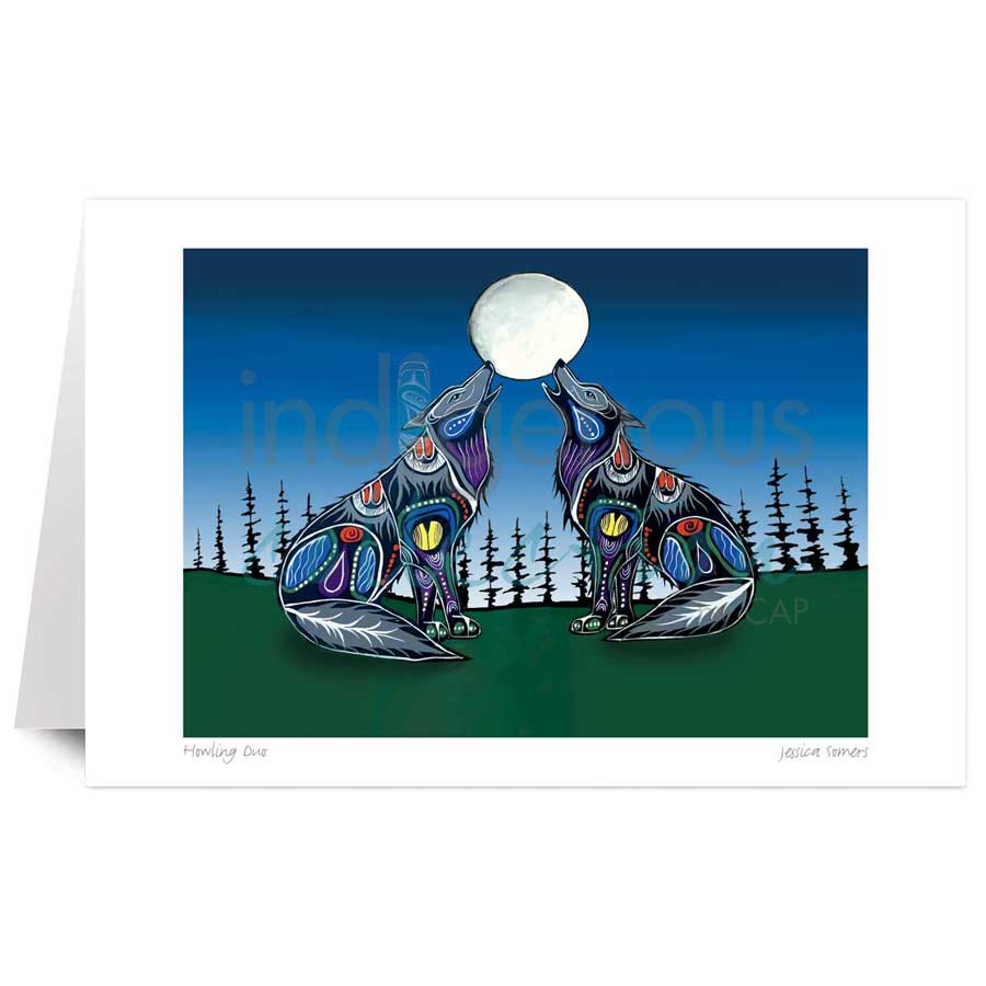 Howling Duo by artist Jessica Somers
