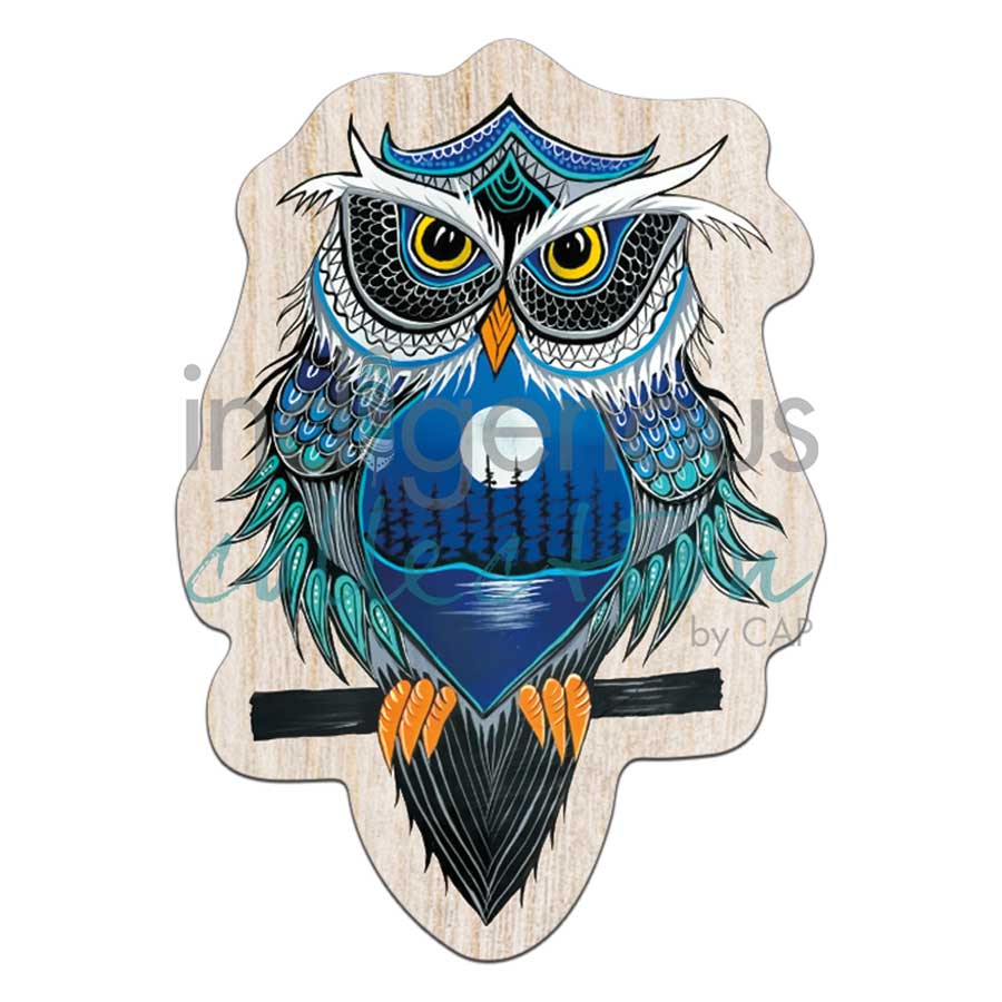 Night Watcher 3D Magnets by artist Jessica Somers. Indigenous Collection.